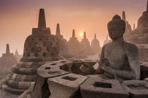 Sunset over the UNESCO listed Borobudur Temple Sunset over the UNESCO listed Borobudur Temple